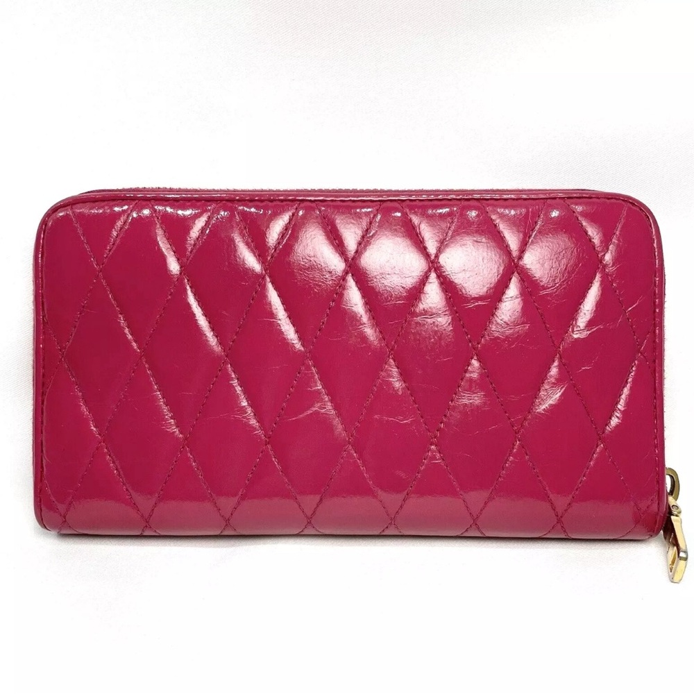 Miu Miu Quilted Zippy Wallet W/Box - image 2
